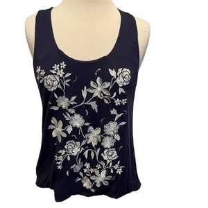 Inc International Concepts embroidered racerback‎ tank top , Large
